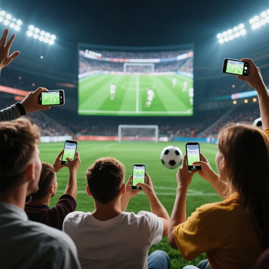 世界杯观赛场景